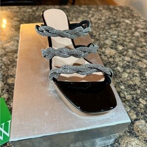 J.Crew Zadie Strappy Kitten Heels with Crystals  Size 7.5 brand new with box